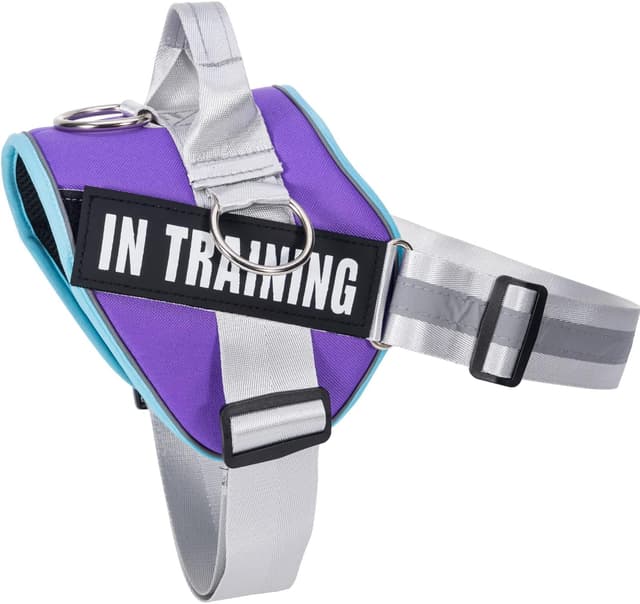 Detalle de 3 Ring No Pull Dog Harness with Reflective Vest, Adjustable Straps and 3 Leash Clips