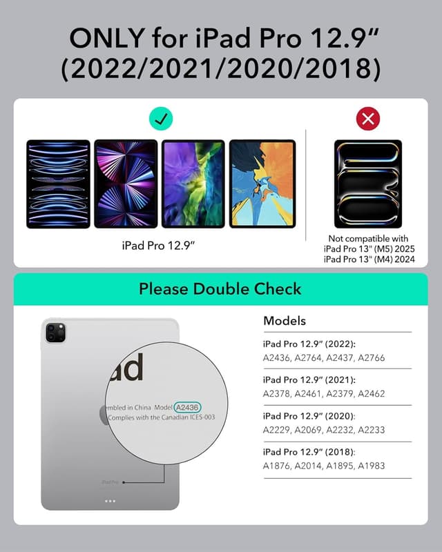 Thumbnail 1 de ESR Magnetische Keyboard Hülle 12,9"