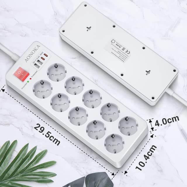 Detalle 1 de Ciabatta multipresa 10 prese 1700 J