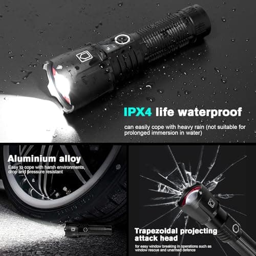 Thumbnail 7 de Carehabi XHP160 Linterna LED recargable 100000 lúmenes 🔦