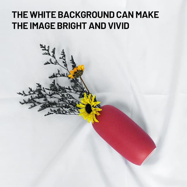 Thumbnail 6 de DUYIKJ weißer Fotohintergrund 3 x 3 m – großer Bildschirm für Fotoshootings, Partys & Fotografie