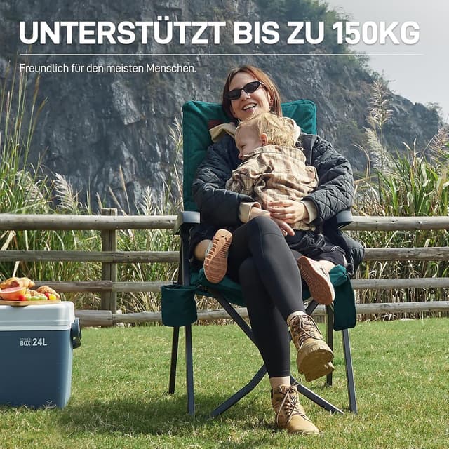 Detalle 2 de EVER ADVANCED Campingstuhl 150 kg belastbar