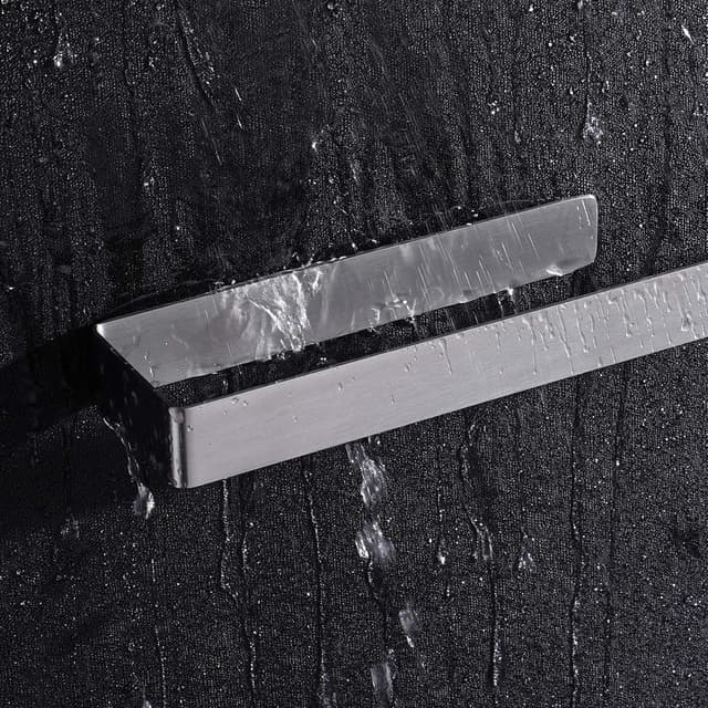 Detalle de Aikzik Handtuchhalter ohne Bohren aus 304 Edelstahl für Bad & Küche – silber