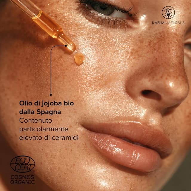 Detalle de Olio di jojoba bio 100 ml: 100% puro, spremuto a freddo e vegano