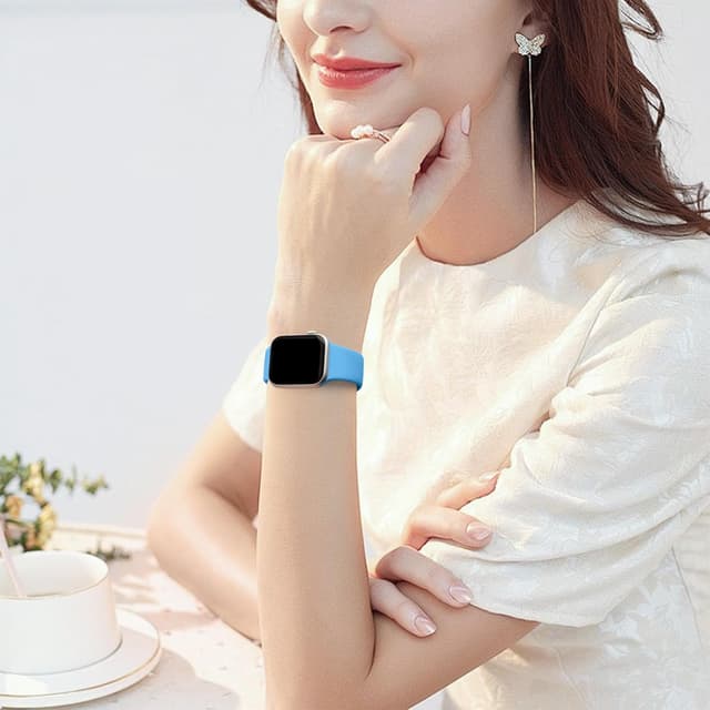 Detalle 2 de HdanMole Sport Strap (Silicone) Compatible with Apple Watch Straps 46mm–38mm and Series 11–1/SE