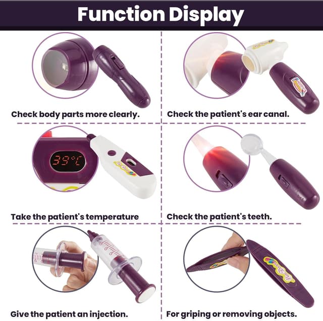 Thumbnail 2 de BUYGER Arztkoffer Kinder 22x19x9 cm 🩺