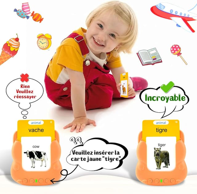 Detalle de 510 cartes flash parlantes enfants