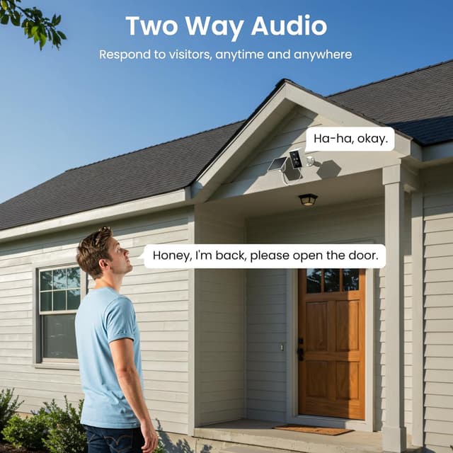 Thumbnail 6 de Wansview Außen-Überwachungskamera mit Solar & Akku (2K, WLAN 2,4 GHz, IP65) – 2-Wege-Audio