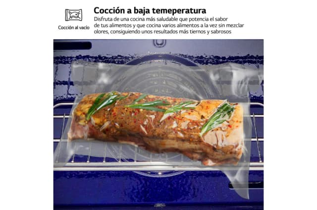 Detalle 2 de LG Instaview WSED7612S Horno 76 L A+ con freidora de aire 🍽