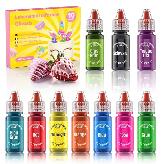 Detalle de Wwtop Fettlösliche Lebensmittelfarben 6 ml 🎨