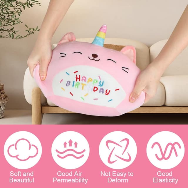 Thumbnail 5 de Vicloon Oreiller Licorne Rose 24x24 cm