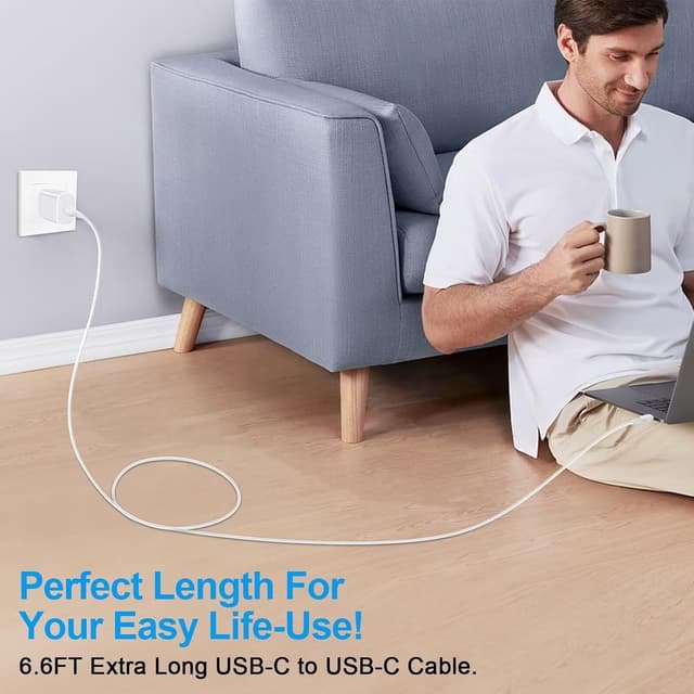 Detalle 2 de Samsung 25W Fast USB‑C Charger 6ft Cable