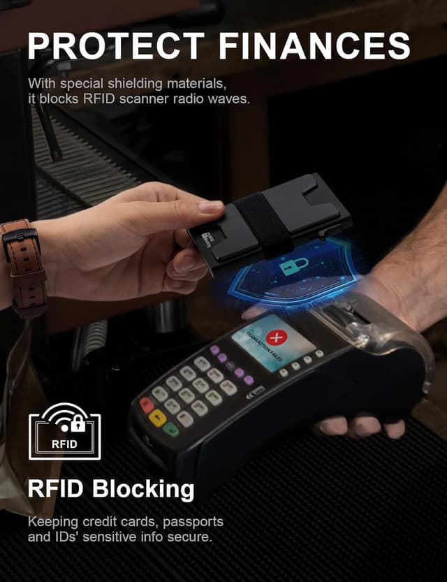 Detalle 1 de LXMY Kartenetui Herren mit RFID Schutz