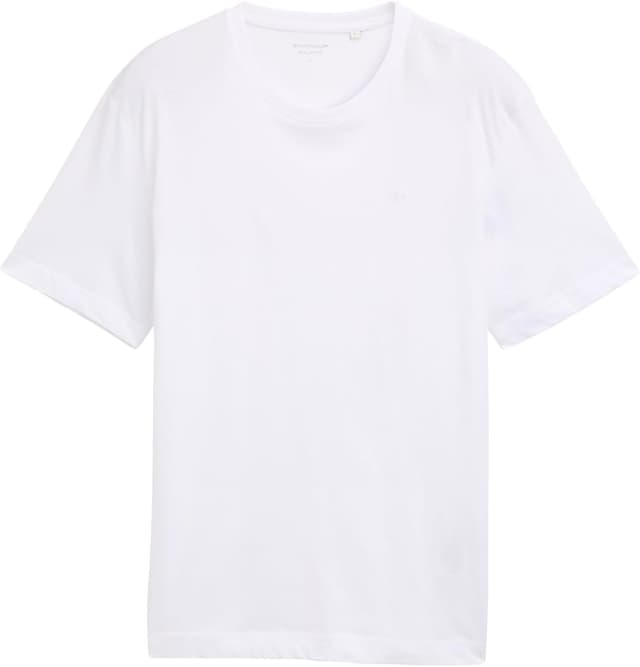 Detalle de TOM TAILOR maglietta da uomo 20000 bianco (XL): comfort leggero e stile pulito