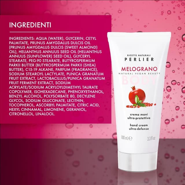 Detalle 2 de Perlier Melograno Crema Mani Ultra Protettiva antiossidante da 100 ml