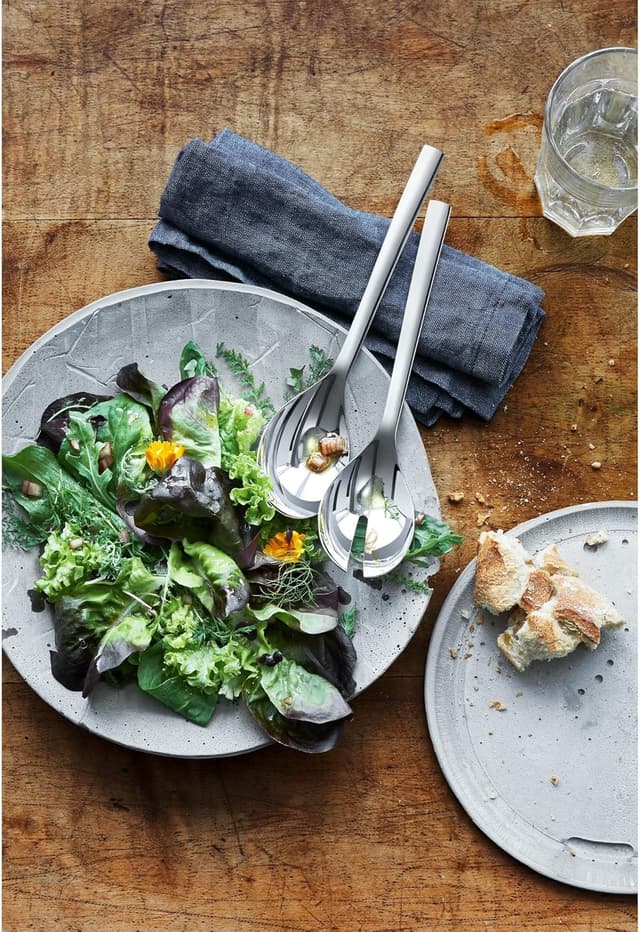 Detalle 2 de WMF Nuova Cubiertos Ensalada 25cm 🍴 Acero Inoxidable, Lavavajillas