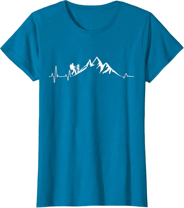 Thumbnail 5 de Maglietta Montagne Battito Cardiaco Trekking