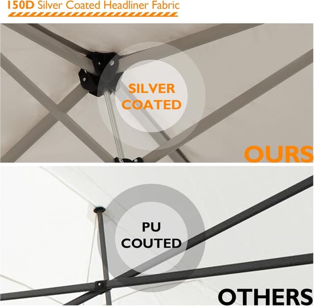 Thumbnail 4 de BONTEC Carpa de Jardín 3x3m ☂️ Resistente al Agua y UV 50+