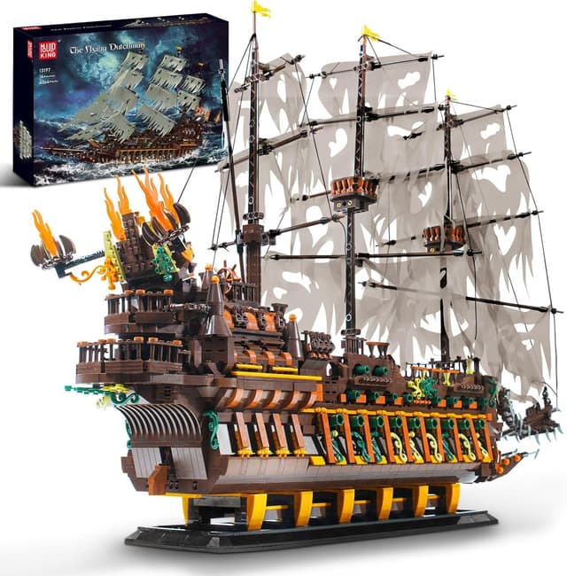 Detalle de Mould King 13197 bateau pirate 4364 pièces