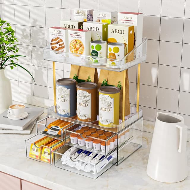 Detalle 2 de SNSLXH 4 Drawers Makeup Organizer 10in