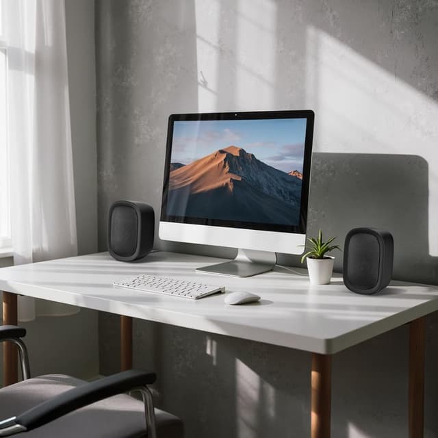 Detalle 2 de Saiyin Active Bluetooth Bookshelf Speakers (40W) with 3-inch woofers and optical/TV-ARC for turntable, PC and TV (pair)