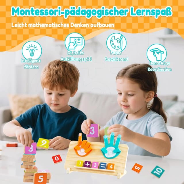 Detalle 1 de Montessori Lernspielzeug aus Holz ab 3 Jahren