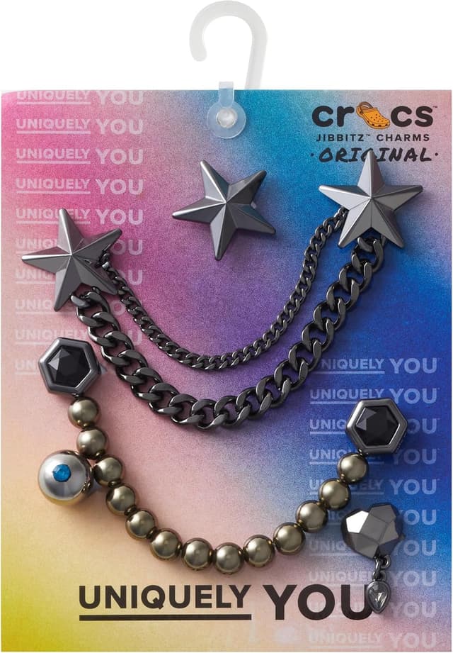 Thumbnail 3 de Crocs Punk Gunmetal 5 Pack Breloques Multicolore