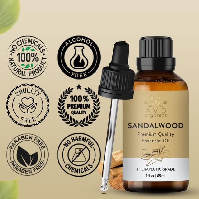 Thumbnail 6 de AVD ORGANICS Ätherisches Sandelholzöl 30 ml (100% naturrein, unverdünnt) für Diffusor, Aromatherapie & DIY