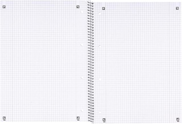 Detalle 2 de Oxford Cahier A4 quadrillé 80 feuilles perforées Menthe (80 feuilles, 160 pages)