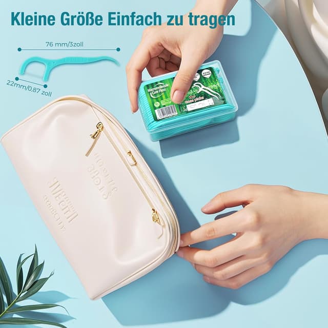 Detalle 2 de Yuede Dental Floss Zahnseide-Sticks mit Y-Form-Design (300+40 Stück)