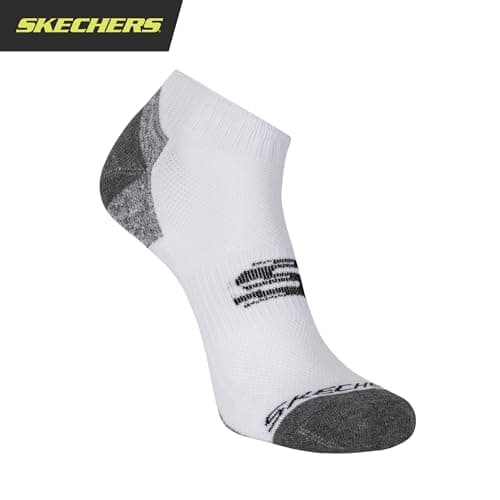 Thumbnail 4 de Skechers Quarter Crew Socks, blanc/gray, 10-13 ⚙