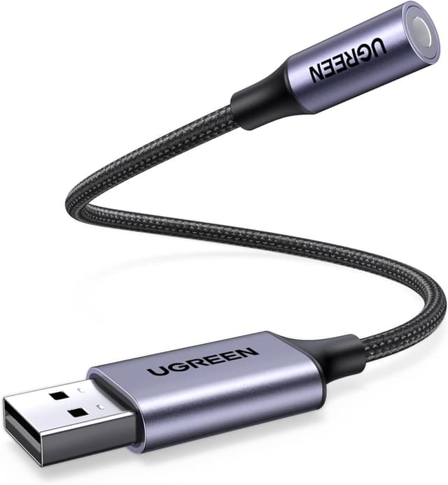 Detalle de UGREEN USB to 3.5mm Audio Adapter
