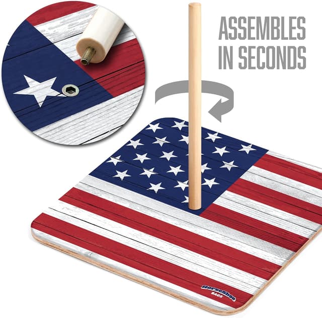Detalle de YouTheFan Horseshoe Bags Game (Horseshoe Bag Toss Set)