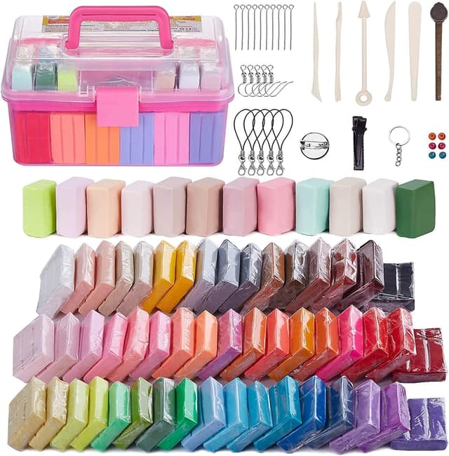 Imagen de YILAIDA 50 Colors Oven Bake Clay Kit en OfertitasTOP