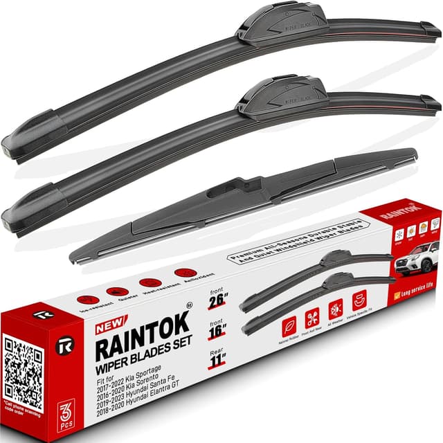 Imagen de RAINTOK Windshield Wiper Blades Set 26/16/11 en OfertitasTOP