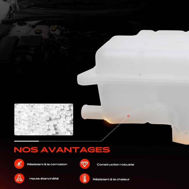 Detalle de Frankberg réservoir de compensation liquide de refroidissement (compatible A4 8E2/8EC/8H7/8HE, 2000-2008) 1,9L-3,0L