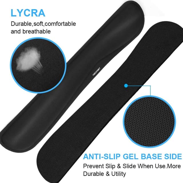 Detalle 2 de TECKNET Wrist Rest Mat keyboard and mouse pad