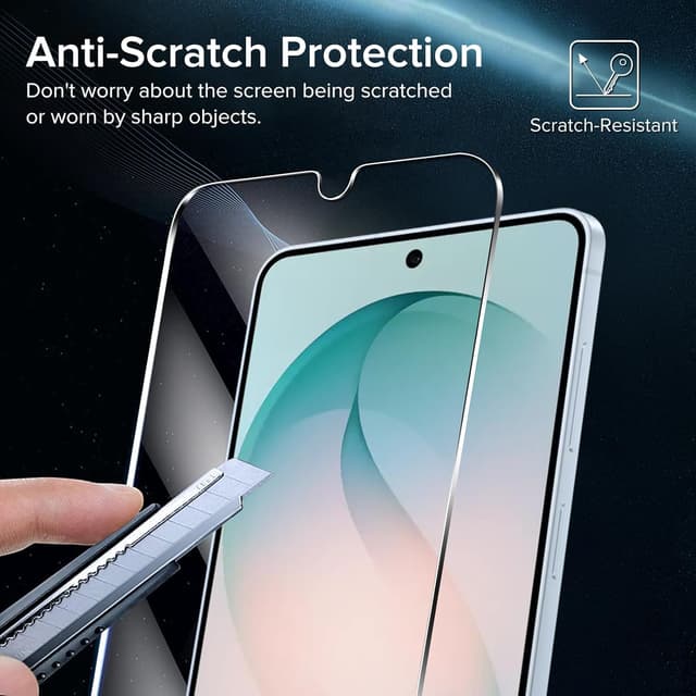 Detalle 2 de Pack de 2 verres trempés ivoler pour Samsung Galaxy S26 Plus 5G (avec cadre d’alignement) – Protection d’écran 9H, anti-rayures, sans bulles