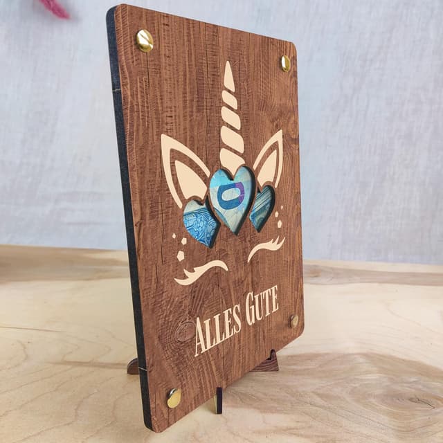 Detalle 2 de Einhorn Geschenke für Mädchen XL Geldkarte