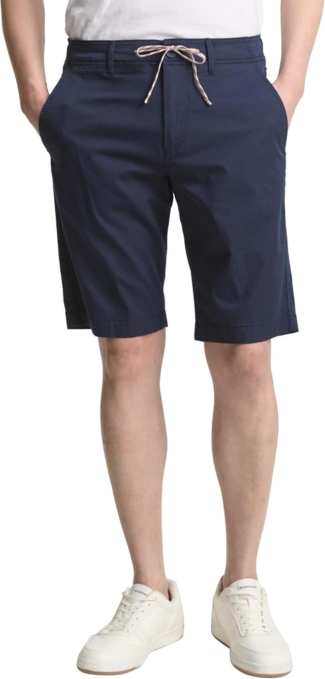 Detalle de TOM TAILOR Bermuda Shorts Uomo in cotone: comfort con coulisse