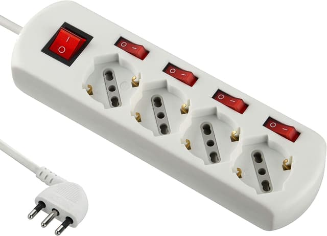 Detalle de Electraline 62058 multipresa 4 posti