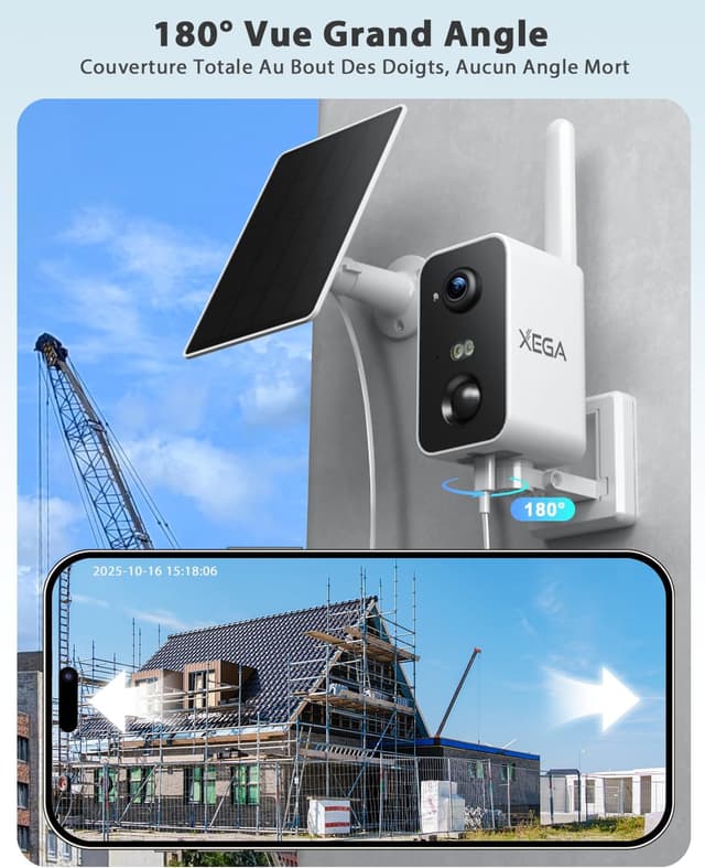Thumbnail 3 de Xega 4G LTE Caméra Surveillance