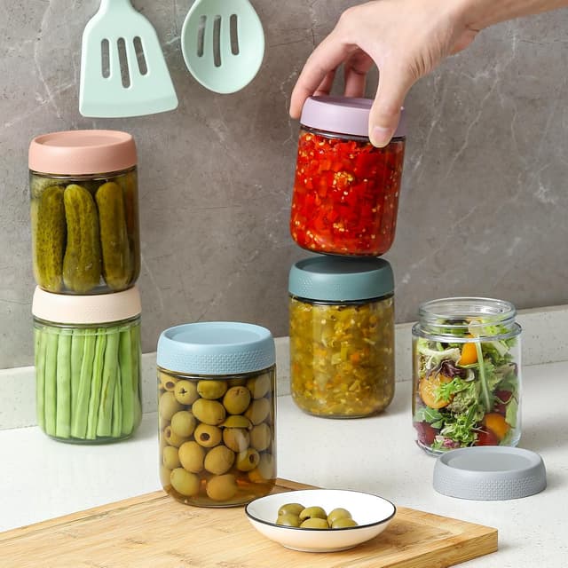 Thumbnail 4 de NETANY 16 oz Overnight Oats Jars 🥣