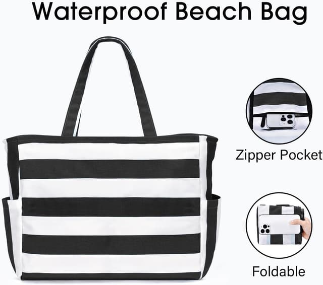 Detalle 2 de oscaurt XXL Strandtasche 40 Liter Familie