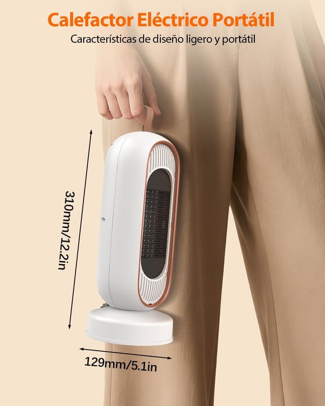 Detalle 2 de Timiyou Calefactor Bajo Consumo 800/1300W