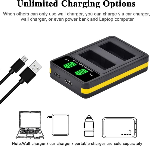 Detalle 1 de DuraPro LP-E17 Akku 1040 mAh Dual-Ladegerät