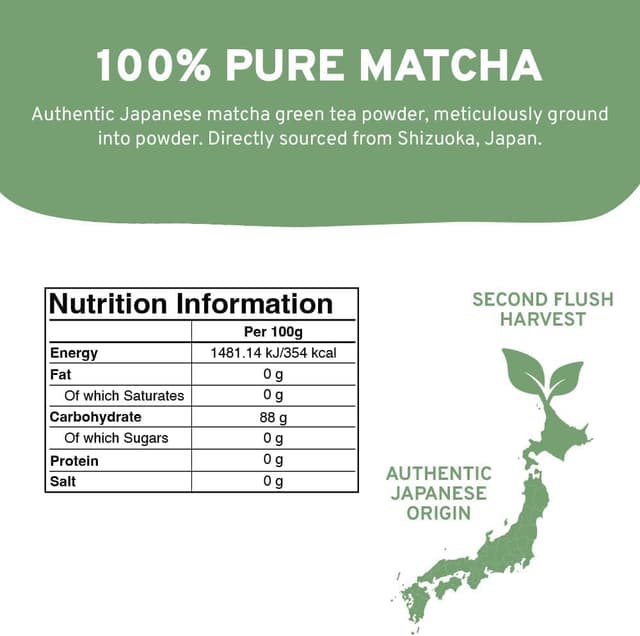 Detalle 2 de HANDPICK Té Verde Matcha Japonés 100g 🍵 Calidad Culinaria