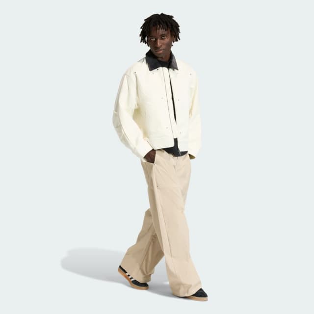 Detalle 1 de Adidas Pantalón ancho Premium Essentials Beige