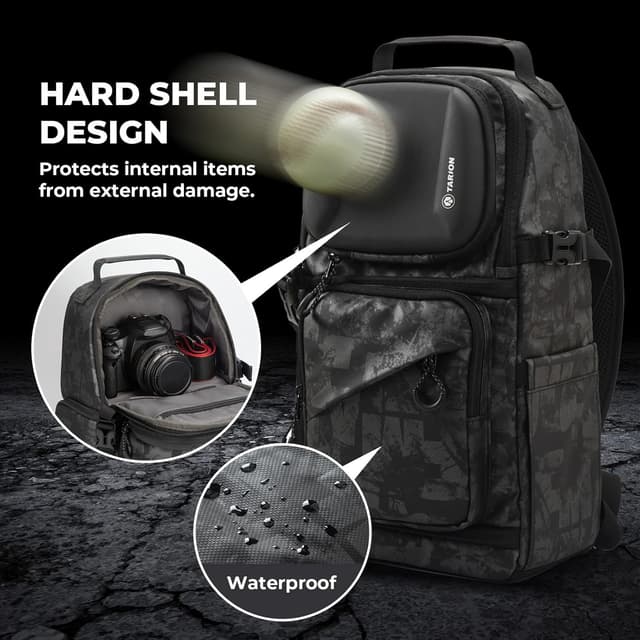 Detalle de TARION Kameratasche Sling TR-S – wasserdichte Schultertasche für DSLR, Objektive und Stativ