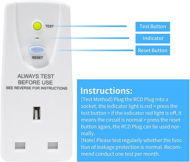 Detalle de EXNICEXI RCD plug adaptor 30mA